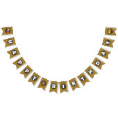 黒板の建築のハッピーバースデーの旗 バンティングフラッグ (全)