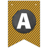 黒板の建築のハッピーバースデーの旗 バンティングフラッグ (第3の旗)