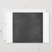 黒板の性はベビーシャワーの招待状を明らかにします 招待状 (裏面)