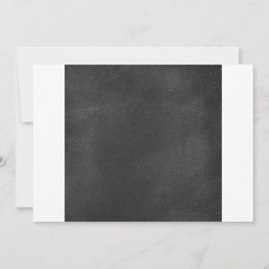 黒板の性はベビーシャワーの招待状を明らかにします 招待状 (裏面)