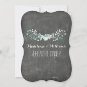 黒板の春のリハーサルの夕食の招待状 招待状 (正面)