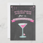 黒板の最後の投げリングや輪招待状 招待状 (裏面)