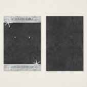 黒板の木縁どのヒトデのイヤリング (正面&裏面)