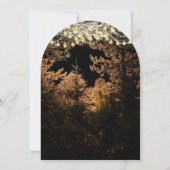 黒板の森ロマンチックツリー結婚式招待状 招待状 (裏面)