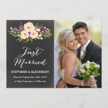 黒板の水の色アネモン結婚の発表