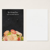 黒板の水彩花イヤリングディスプレイ (正面&裏面)