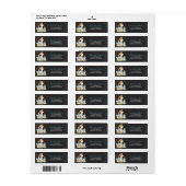 黒板の水柱かわいいジャングルの動物 ラベル (フルシート)