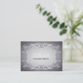 黒板の渦巻のクーポンカードバウチァの割引 割引カード (スタンド正面)