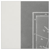 黒板の灰色および白い米国は地図を描きます ファブリック (見本)