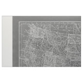 黒板の灰色および白い米国は地図を描きます ファブリック (ファットクウォーター)