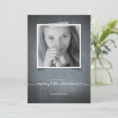 黒板の白いWashiテープ休日の写真カード シーズンカード (スタンド正面)