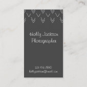 黒板の矢の名刺 名刺 (裏面)