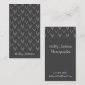 黒板の矢の名刺 名刺 (正面/裏面)