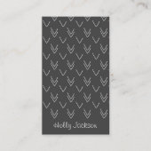 黒板の矢の名刺 名刺 (正面)