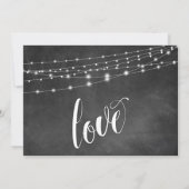 黒板の糸灯 幸せな永遠 招待状 (裏面)