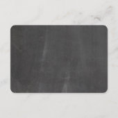 黒板の素朴な希望の健康な結婚式の挿入物カード エンクロージャーカード (裏面)