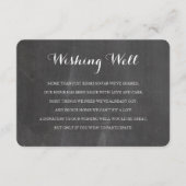 黒板の素朴な希望の健康な結婚式の挿入物カード エンクロージャーカード (正面)