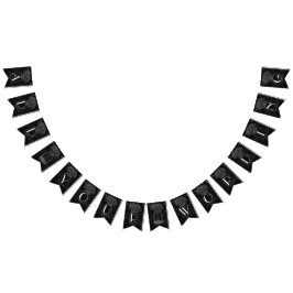 黒板の結婚式のデイジーのメーソンジャー バンティングフラッグ