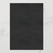 黒板の結婚式メニューカード メニュー (裏面)