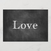 黒板の結婚式メニューカード メニュー (裏面)