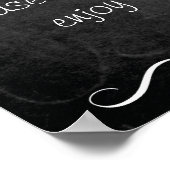 黒板の結婚看板ポスター ポスター (角)