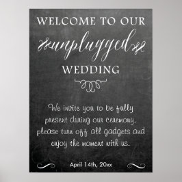 黒板の結婚看板ポスター ポスター
