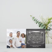 黒板の聖なる書物、経典のクリスマス シーズンカード (スタンド正面)