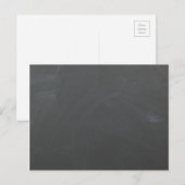 黒板の背景はがきカスタマイズ- ポストカード (正面/裏面)
