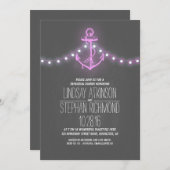 黒板の航海のリハーサルの夕食の招待 招待状 (正面/裏面)