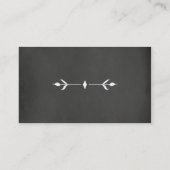 黒板の花屋の名刺の白い花 名刺 (裏面)