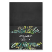 黒板の葉エスコート座席表 テーブルナンバー (正面)