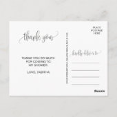 黒板の葉 ポストカード (裏面)