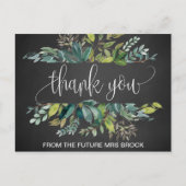 黒板の葉 ポストカード (正面)