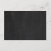 黒板の詳細インサートに結婚おけるタンデム自転車 エンクロージャーカード (裏面)