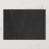 黒板の詳細インサートに結婚おけるタンデム自転車 エンクロージャーカード (裏面)