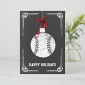 黒板の野球選手 クリスマスカード (スタンド正面)