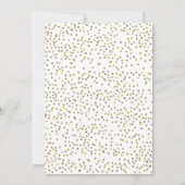 黒板の金ゴールドの応援の大晦日のパーティー 招待状 (裏面)