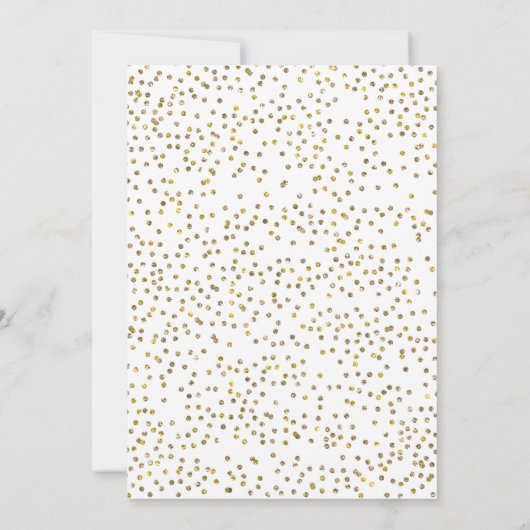 黒板の金ゴールドの応援の大晦日のパーティー 招待状 (裏面)