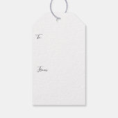 黒板の金銀の星による星座空模様 ギフトタグ (裏面)