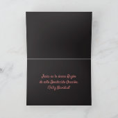 黒板の雪だるまNavidad シーズンカード (内部)