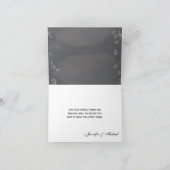 黒板の雪片の結婚式はメッセージカード感謝していしています サンキューカード (内部)