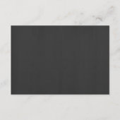 黒板の願い事の井戸にラブバード エンクロージャーカード (裏面)