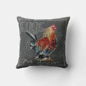 黒板の鶏の卵 クッション (裏面)