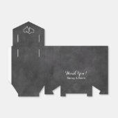 黒板の黒板の結婚式のパーティーのボウ特典ボックス フェイバーボックス (折り畳みなし)