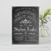 黒板の"記念の捧げ物のパーティー"の招待状 招待状 (スタンド正面)