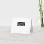 黒板のWalliesのハッピーバースデー カード (裏面)