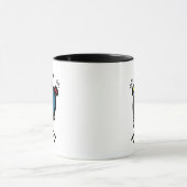 黒板のwalliesはI私の犬を愛します マグカップ (中央)