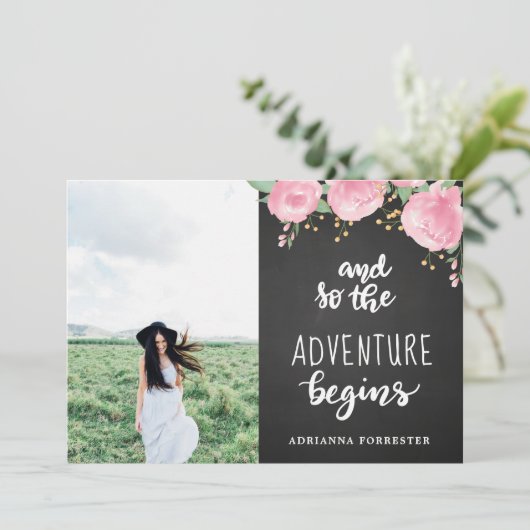 黒板は冒険|の大学院の写真を始めます 招待状 (スタンド正面)