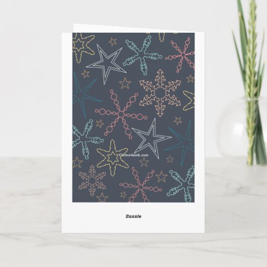 黒板は写真の挨拶状を望みます シーズンカード (裏面)