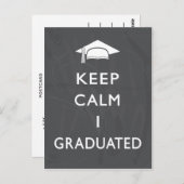 黒板は感謝していすために穏やかな卒業を保ちます ポストカード (正面/裏面)